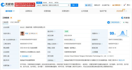 金山云旗下海南洋浦信息科技增資至6億美元，強化信息系統(tǒng)集成服務(wù)布局